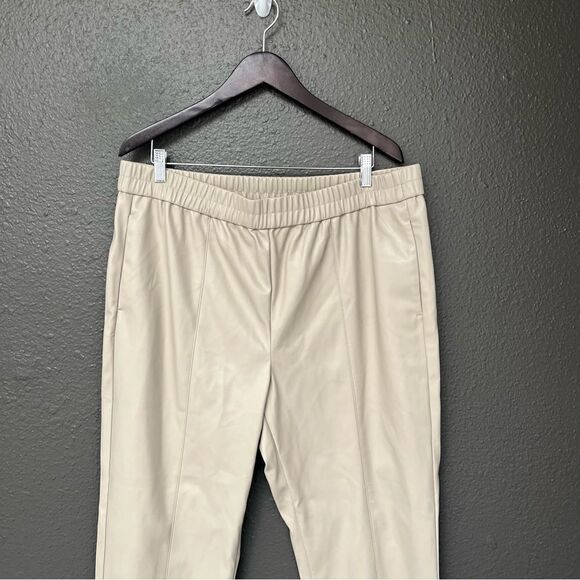 Ann Taylor Faux Leather Pull on Pant - Picture 5 of 13